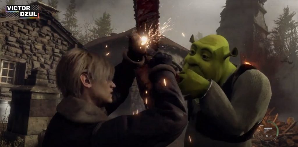 4 mods divertidos de Resident Evil 4: Remake 2 Sherk en resident evil4: Remake