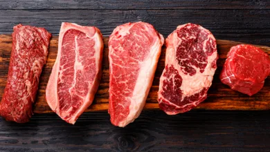Diferentes tipos de cortes de carne