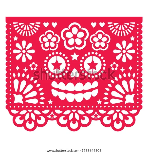 Diseño de papel picado 1 Diseño de papel picado